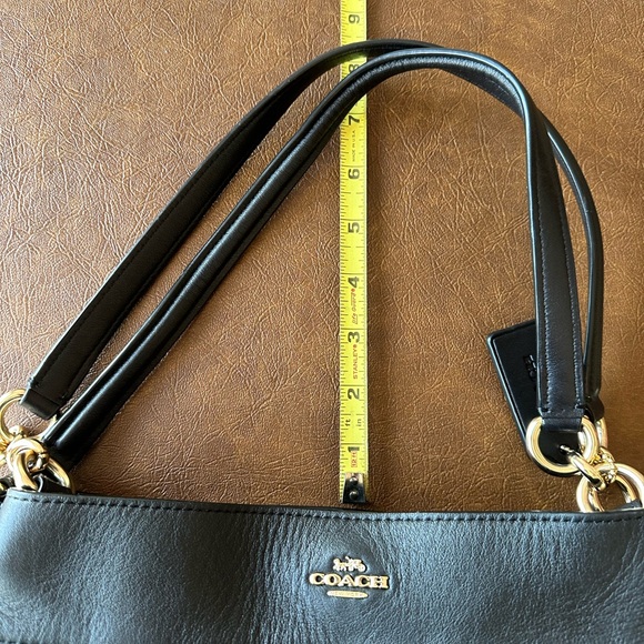 Coach Black Madison Phoebe Quilted Leather Chevron Shoulder Bag - Picture 14 of 15